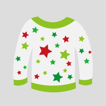 Free Star Ugly Sweater Clipart Template to Edit Online