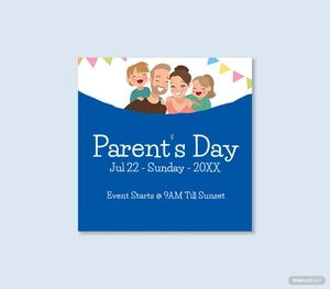 Parent's Day Twitter Profile Photo Template