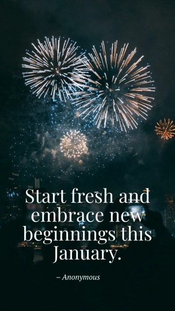 Free January Quote Template to Edit Online