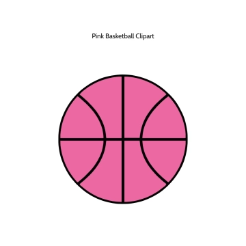 Free Pink Basketball Vector Clipart (PNG, SVG) to Edit Online
