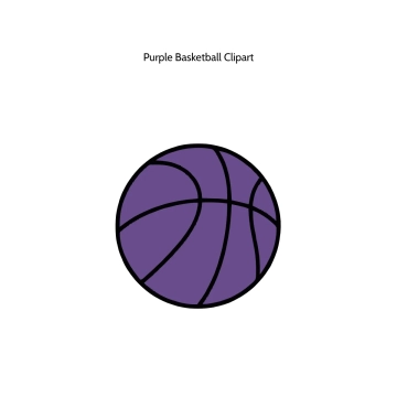 Free Purple Basketball Vector Clipart (PNG, SVG) to Edit Online
