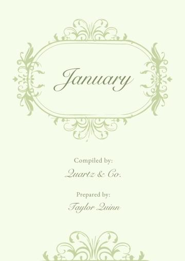 Free January Cover Sheet Template to Edit Online