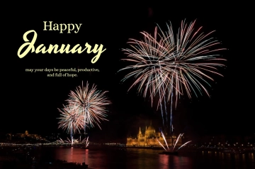 Free Aesthetic January Banner Template to Edit Online