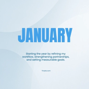 Free Professional January Template to Edit Online
