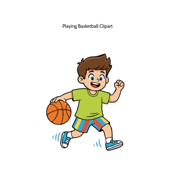 Free Playing Basketball Vector Clipart (PNG, SVG) to Edit Online