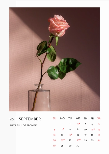 Free September 2026 USA Calendar Template to Edit Online