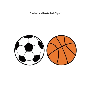 Free Football and Basketball Vector Clipart (PNG, SVG) to Edit Online