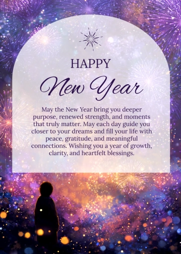 Free Meaningful New Year Wishes Template to Edit Online