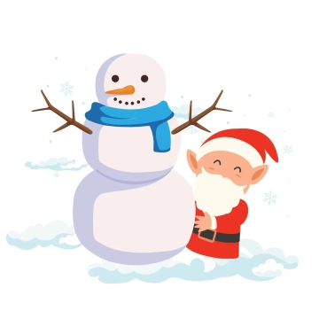Free Santa Claus and Snowman Clipart Templates to Edit Online
