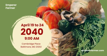 Free Farmers Market Facebook Post Template to Edit Online