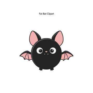 Free Fat Bat Vector Clipart (PNG, SVG) to Edit Online