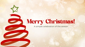 Free Christmas Greeting Presentation Template to Edit Online