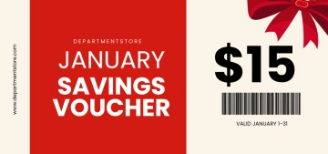 Free January  Discount Voucher Template to Edit Online
