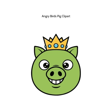 Free Angry Birds Pig Vector Clipart (PNG, SVG) to Edit Online