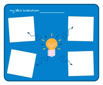 Free Idea Brainstorming Classroom Graphic Organizer to Edit Online