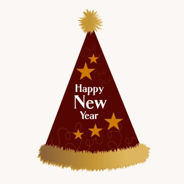 Free New year Party Hat Clipart Templates to Edit Online