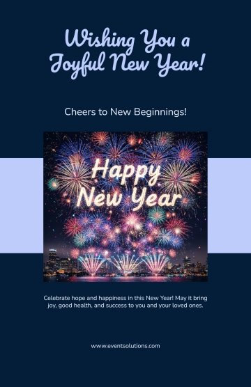 Free New Year Greeting Poster Template to Edit Online