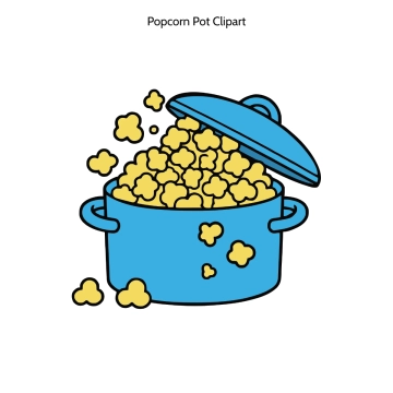 Free Popcorn Pot Vector Clipart (PNG, SVG) to Edit Online