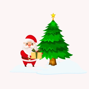 Free Santa Claus and Christmas Tree Clipart Templates to Edit Online