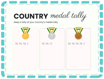 Free Country Medal Tally Tracker to Edit Online