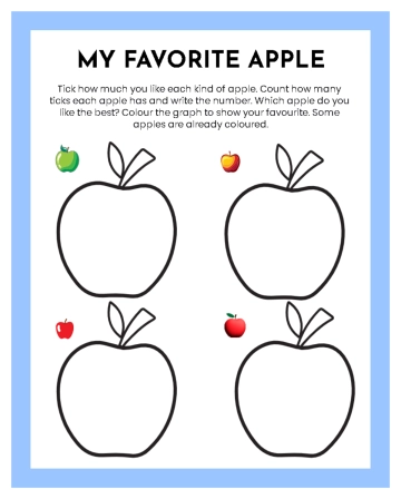 Free Favorite Apple Tally Worksheet to Edit Online