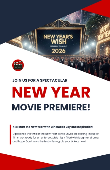 Free New Year Premiere Poster Template to Edit Online