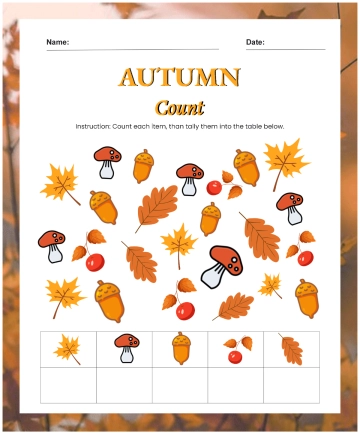 Free Autumn Math Count to Edit Online