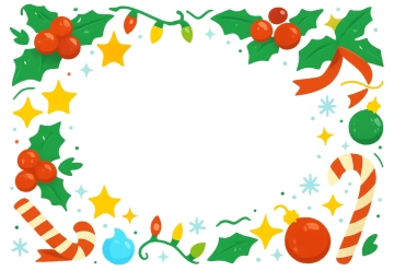 Free Christmas Cards Border Template to Edit Online