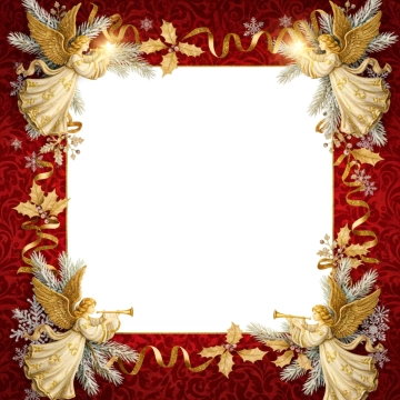 Free Christmas Angels  Border Template to Edit Online
