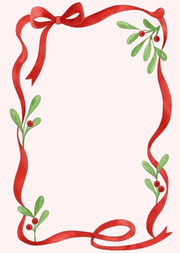 Free Christmas Invitation Border Template to Edit Online