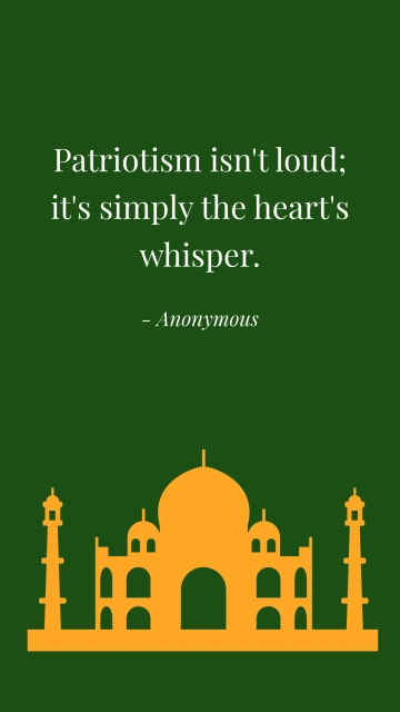 Free Minimalist India Republic Day Quote Template to Edit Online