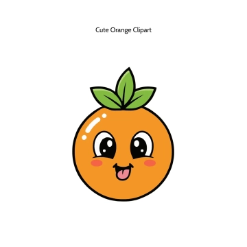 Free Cute Orange Vector Clipart (PNG, SVG) to Edit Online