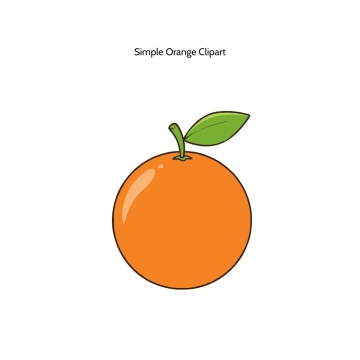 Free Simple Orange Vector Clipart (PNG, SVG) to Edit Online