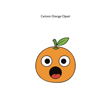 Free Cartoon Orange Vector Clipart (PNG, SVG) to Edit Online
