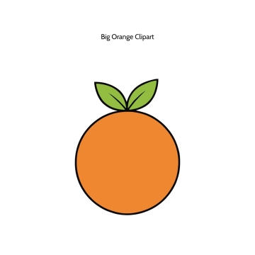 Free Big Orange Vector Clipart (PNG, SVG) to Edit Online