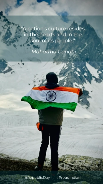 Free Proudhearted India Republic Day Quote Template to Edit Online
