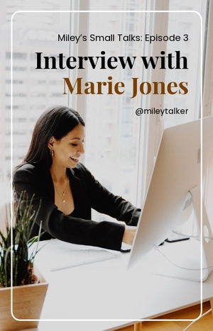 Free Interview IGTV Cover Template to Edit Online