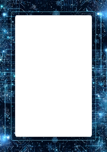 Free Digital Christmas Border Template to Edit Online