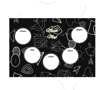 Free Black and White Cute Doodle Mind Map Graphic Organizer to Edit Online