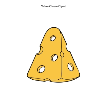 Free Yellow Cheese Vector Clipart (PNG, SVG) to Edit Online