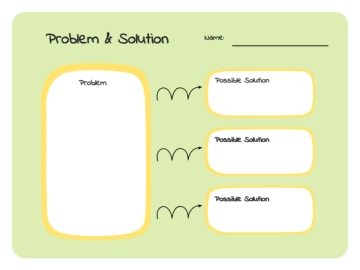 Free Problem and Solution Graphic Organizer to Edit Online