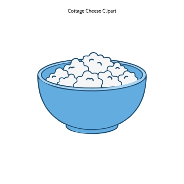 Free Cottage Cheese Vector Clipart (PNG, SVG) to Edit Online