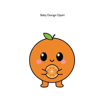 Free Baby Orange Vector Clipart (PNG, SVG) to Edit Online