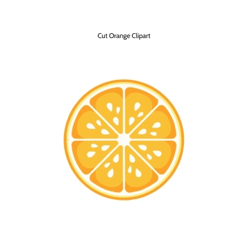 Free Cut Orange Vector Clipart (PNG, SVG) to Edit Online
