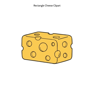 Free Rectangle Cheese Vector Clipart (PNG, SVG) to Edit Online