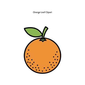 Free Orange Leaf Vector Clipart (PNG, SVG) to Edit Online