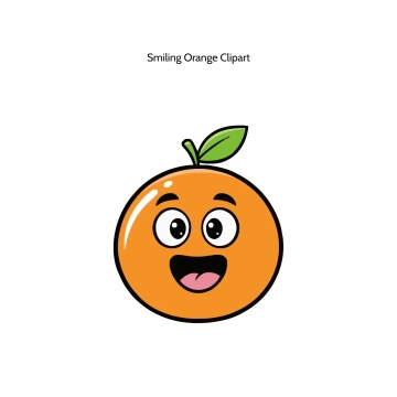 Free Smiling Orange Vector Clipart (PNG, SVG) to Edit Online