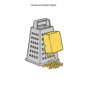 Free Cheese and Grater Vector Clipart (PNG, SVG) to Edit Online