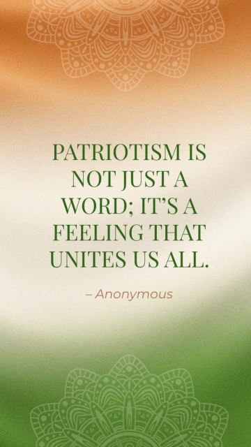Free Noble India Republic Day Quote Template to Edit Online