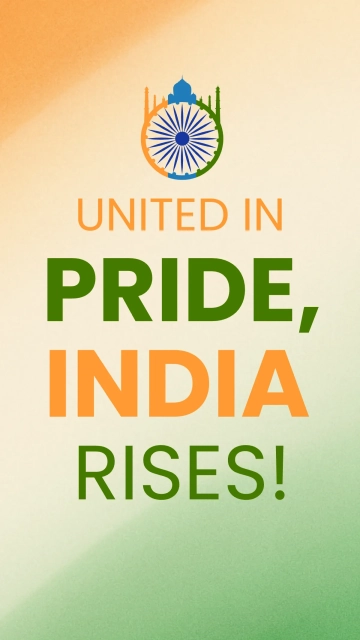 Free Typography India Republic Day Quote Template to Edit Online